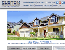 Tablet Screenshot of customrenovationsmn.com